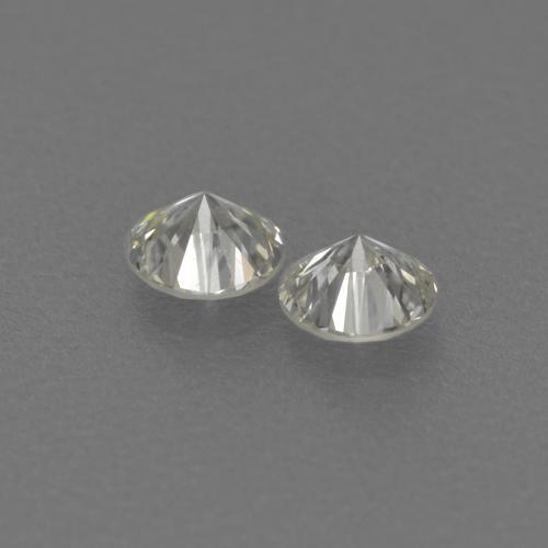 Gemme di Diamante Bianco caldo naturale da 0.17 ct, Taglio rotondo, VVS-VS