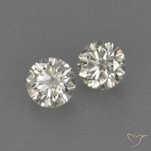Gemme di Diamante J naturale da 0.26 ct, Rotondo, VVS-VS