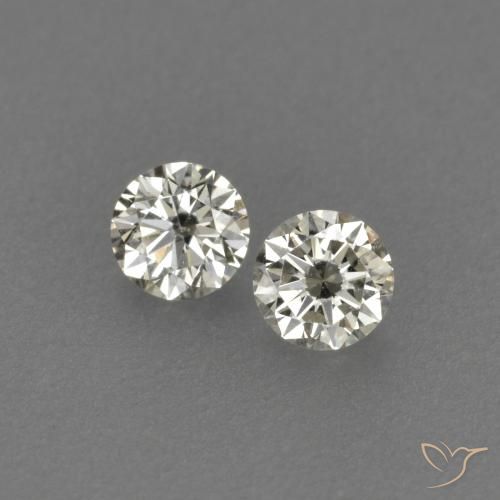 Gemme di Diamante L naturale da 0.15 ct, Rotondo, VVS-VS