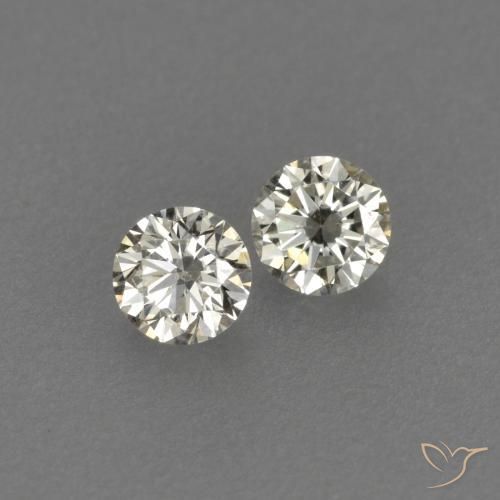 Gemme di Diamante L naturale da 0.15 ct, Rotondo, VVS-VS