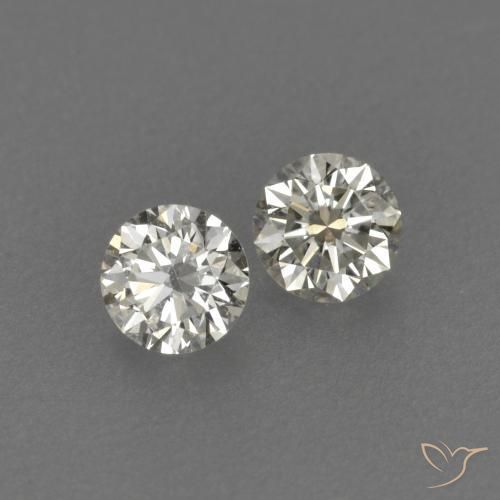 0.20ctw Naturale J Diamante, Rotondo, VVS-VS