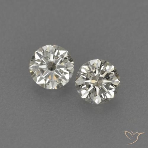 Gemme di Diamante J naturale da 0.20 ct, Rotondo, VVS-VS