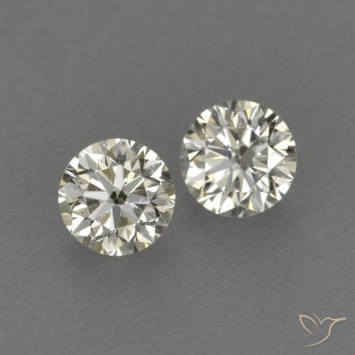 Gemme di Diamante L naturale da 0.27 ct, Rotondo, VVS-VS