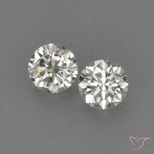 0.23ctw Naturale J Diamante, Rotondo, VVS-VS