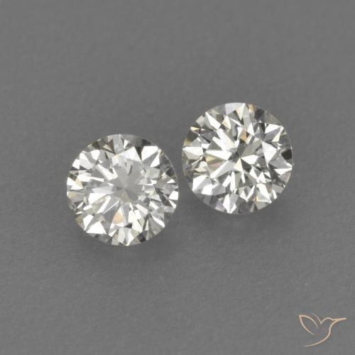 Gemme di Diamante J naturale da 0.23 ct, Rotondo, VVS-VS