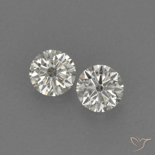 0.21ctw Naturale H Diamante, Rotondo, VVS-VS