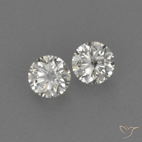 Gemme di Diamante H naturale da 0.21 ct, Rotondo, VVS-VS