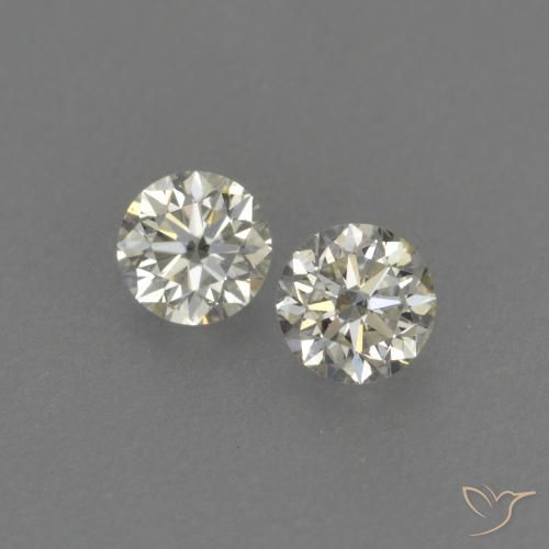 0.17ctw Naturale K Diamante, Rotondo, VVS-VS