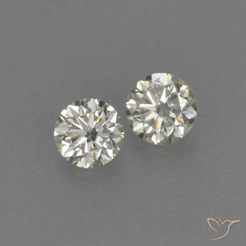 Gemme di Diamante K naturale da 0.17 ct, Rotondo, VVS-VS