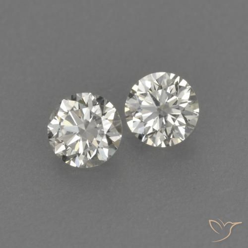 Gemme di Diamante J naturale da 0.20 ct, Rotondo, VVS-VS