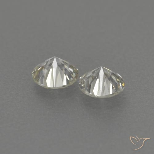 Gemme di Diamante J naturale da 0.20 ct, Rotondo, VVS-VS
