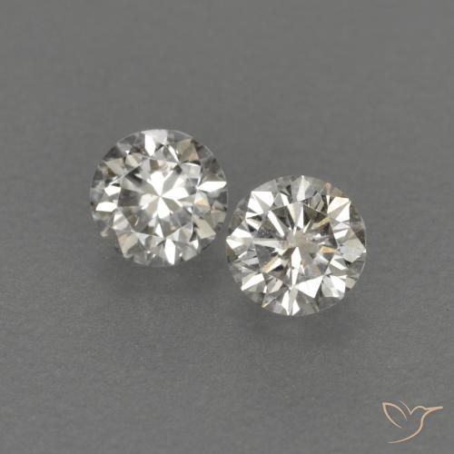 Gemme di Diamante I naturale da 0.21 ct, Rotondo, VVS-VS