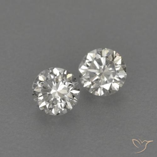 Gemme di Diamante I naturale da 0.21 ct, Rotondo, VVS-VS