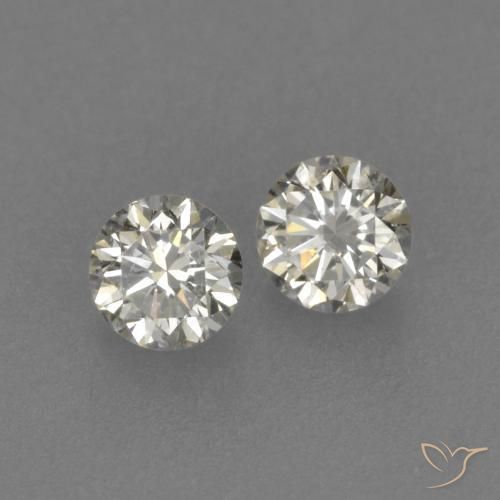 Gemme di Diamante L naturale da 0.15 ct, Rotondo, VVS-VS