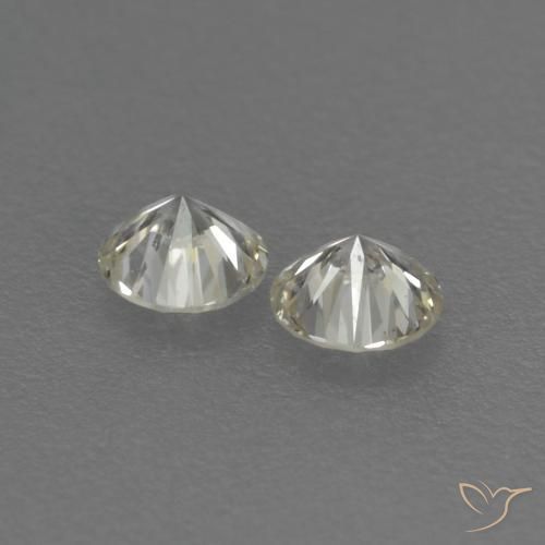 Gemme di Diamante L naturale da 0.15 ct, Rotondo, VVS-VS