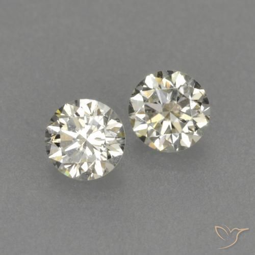Gemme di Diamante L naturale da 0.17 ct, Rotondo, VVS-VS