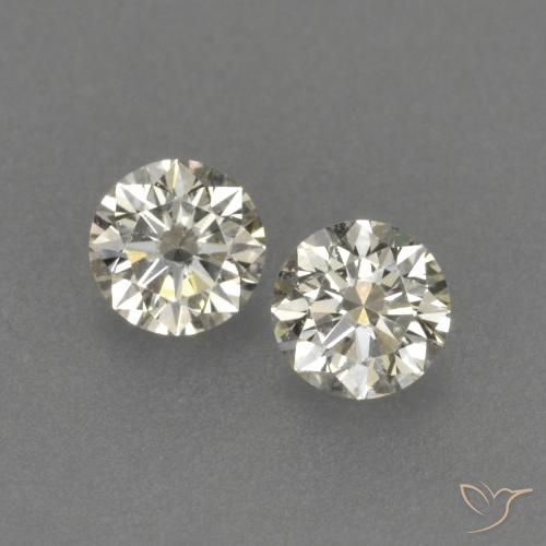 Gemme di Diamante L naturale da 0.18 ct, Rotondo, VVS-VS