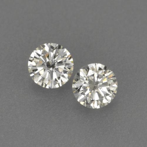 Diamante naturale bianco da 0,13 ct, taglio rotondo, VVS-VS
