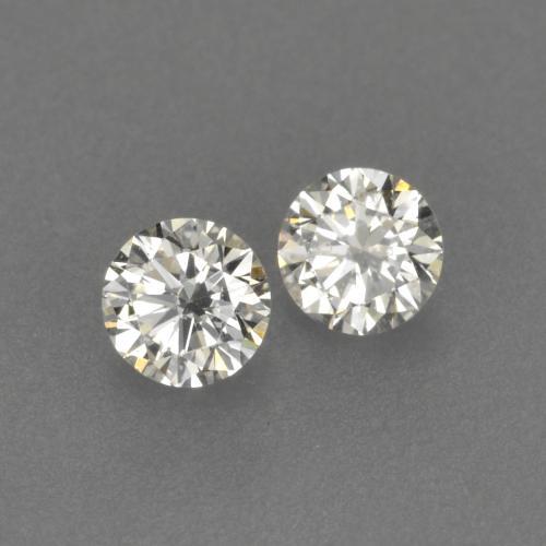 Diamante naturale bianco da 0,13 ct, taglio rotondo, VVS-VS