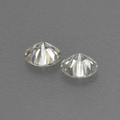 Diamante naturale bianco da 0,13 ct, taglio rotondo, VVS-VS