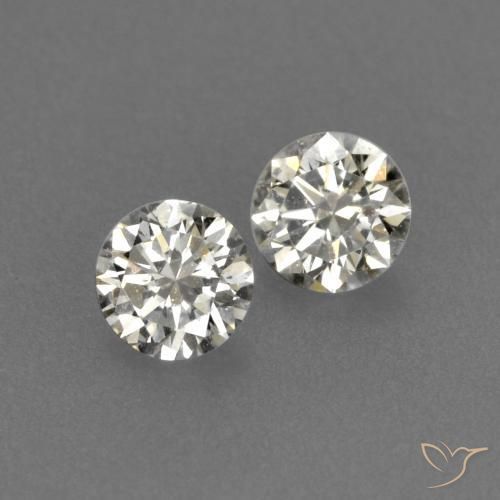 Gemme di Diamante J naturale da 0.14 ct, Rotondo, VVS-VS