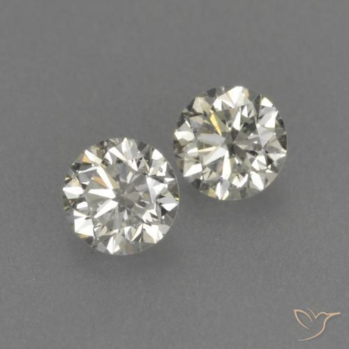 Gemme di Diamante L naturale da 0.19 ct, Rotondo, VVS-VS