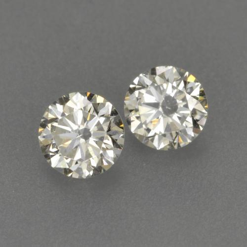 Gemme di Diamante Bianco caldo naturale da 0.19 ct, Taglio rotondo, VVS-VS