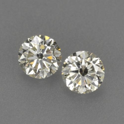 Gemme di Diamante Bianco caldo naturale da 0.19 ct, Taglio rotondo, VVS-VS