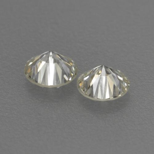 Gemme di Diamante Bianco caldo naturale da 0.19 ct, Taglio rotondo, VVS-VS