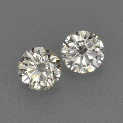 Gemme di Diamante Bianco caldo naturale da 0.19 ct, Taglio rotondo, VVS-VS
