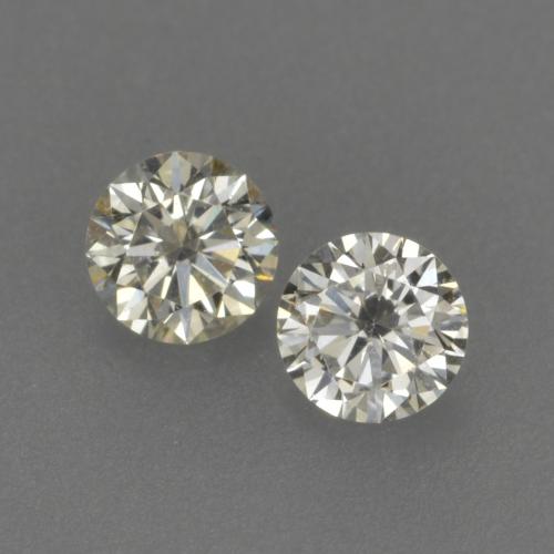 Gemme di Diamante Bianco caldo naturale da 0.19 ct, Taglio rotondo, VVS-VS