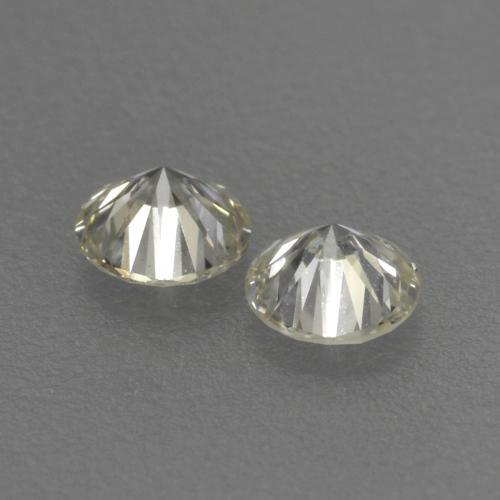 Gemme di Diamante Bianco caldo naturale da 0.19 ct, Taglio rotondo, VVS-VS
