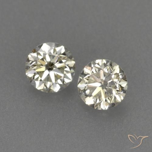 Gemme di Diamante L naturale da 0.20 ct, Rotondo, VVS-VS