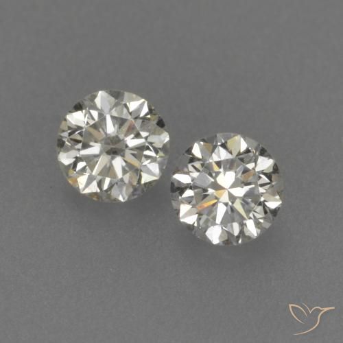 Gemme di Diamante K naturale da 0.20 ct, Rotondo, VVS-VS
