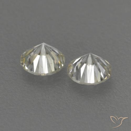 Gemme di Diamante K naturale da 0.20 ct, Rotondo, VVS-VS