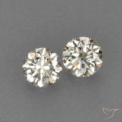 Gemme di Diamante L naturale da 0.16 ct, Rotondo, VVS-VS