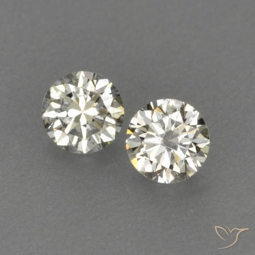 Gemme di Diamante L naturale da 0.16 ct, Rotondo, VVS-VS