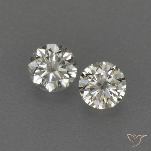Gemme di Diamante J naturale da 0.14 ct, Rotondo, VVS-VS