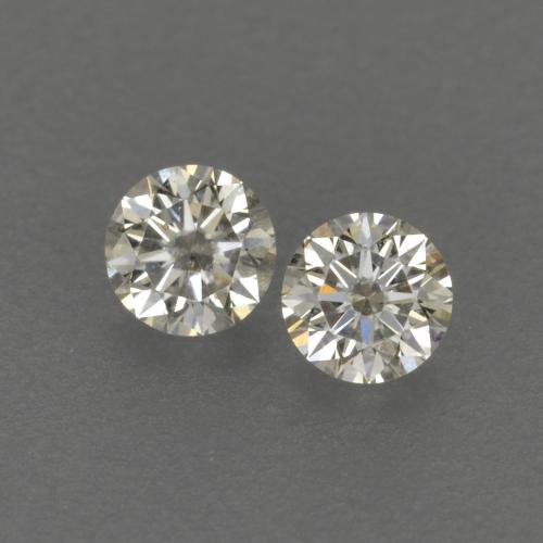 Gemme di Diamante L naturale da 0.13 ct, Rotondo, VVS-VS