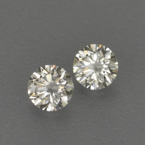 Gemme di Diamante L naturale da 0.13 ct, Rotondo, VVS-VS