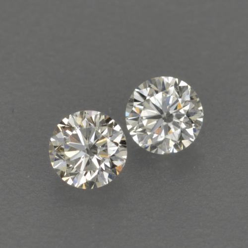 Diamante naturale bianco da 0,13 ct, taglio rotondo, VVS-VS