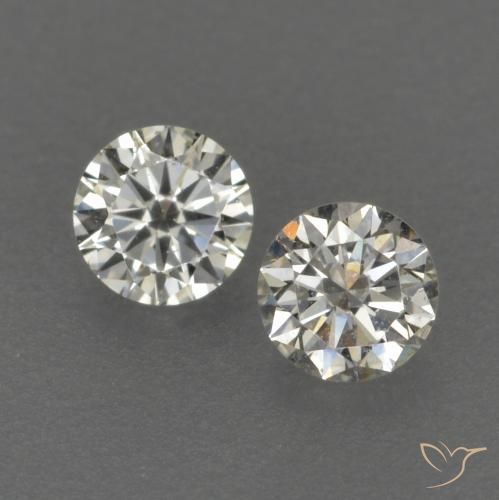 Gemme di Diamante J naturale da 0.18 ct, Rotondo, VVS-VS