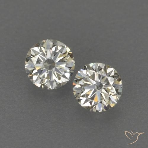Gemme di Diamante L naturale da 0.16 ct, Rotondo, VVS-VS