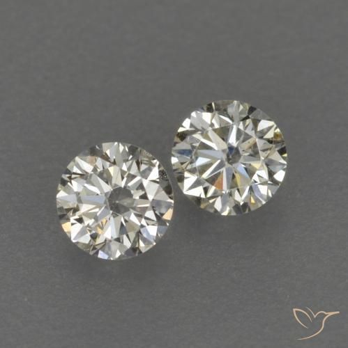 Gemme di Diamante L naturale da 0.16 ct, Rotondo, VVS-VS
