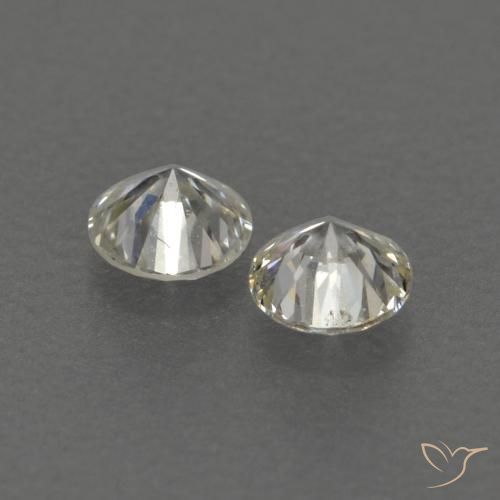 Gemme di Diamante L naturale da 0.16 ct, Rotondo, VVS-VS