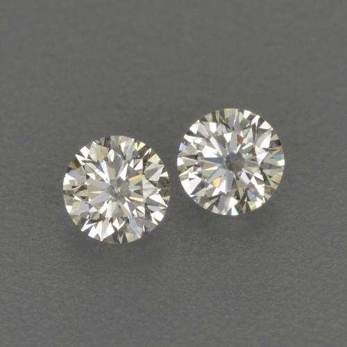 Gemme di Diamante Bianco caldo naturale da 0.12 ct, Taglio rotondo, VVS-VS