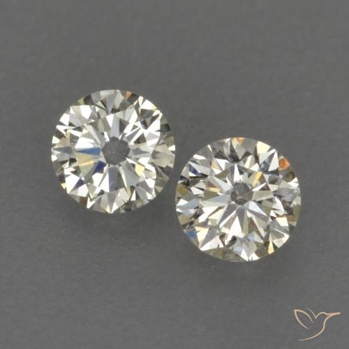 Gemme di Diamante K naturale da 0.20 ct, Rotondo, VVS-VS