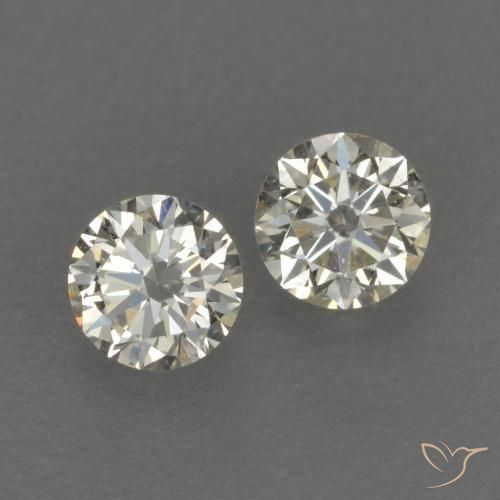 Gemme di Diamante K naturale da 0.20 ct, Rotondo, VVS-VS