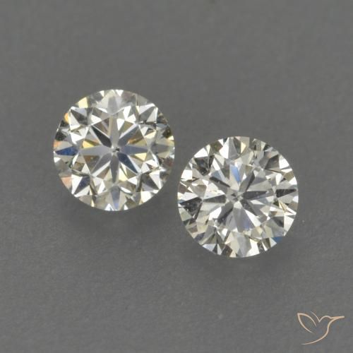 Gemme di Diamante I naturale da 0.19 ct, Rotondo, VVS-VS