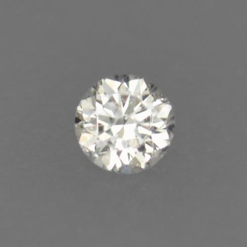 Diamante naturale bianco da 0,01 ct, taglio rotondo, VS